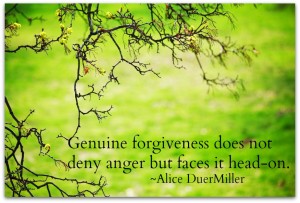 Genuine forgiveness