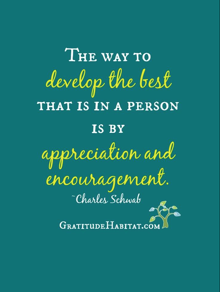 Living In Gratitude: Appreciation & Encouragement – Gratitude Habitat