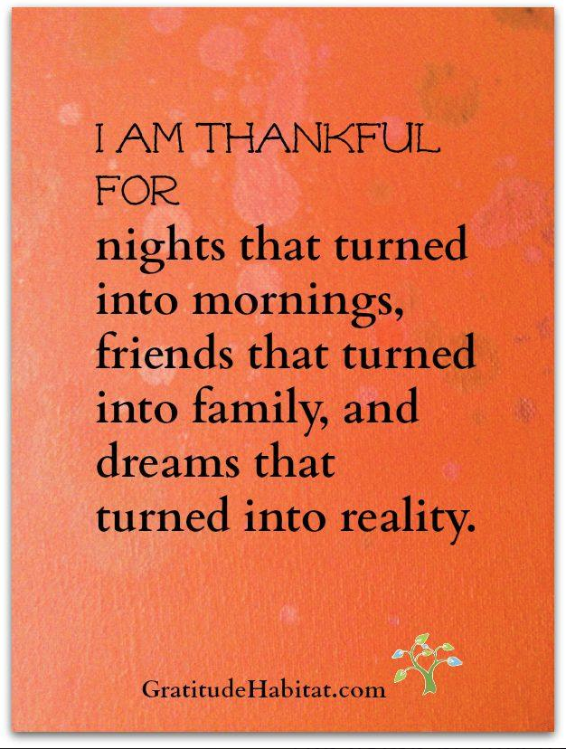 Gratitude Habitat | Living In Gratitude: I Am Thankful For…