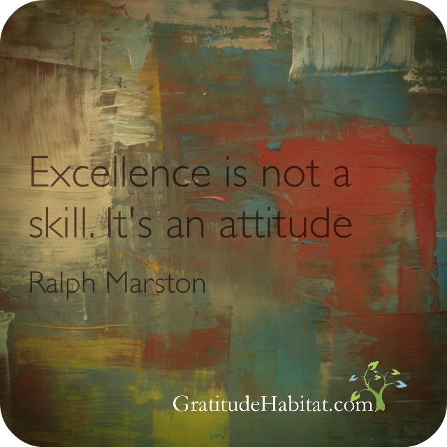 Excellence is an attitude with logo