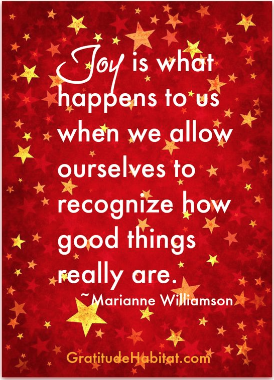joy and gratitude